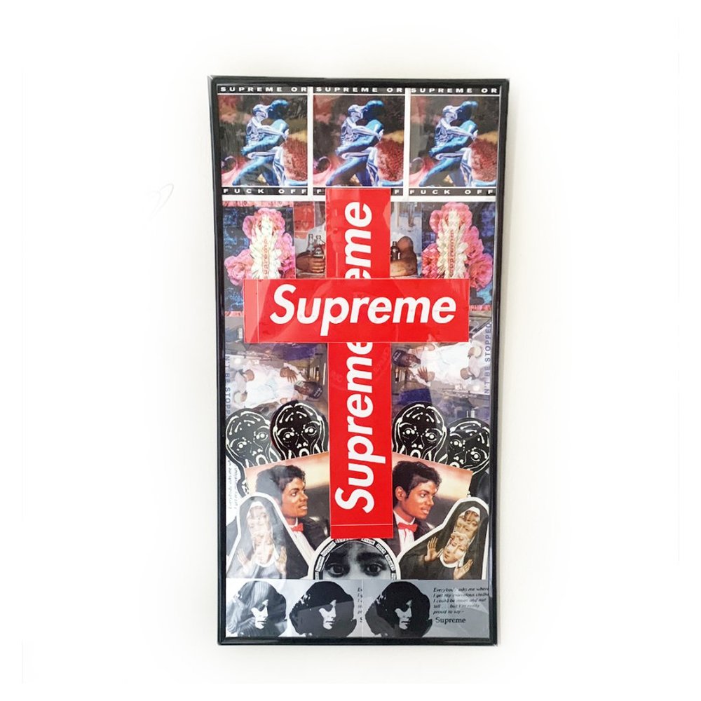 Supreme Sticker Collage by Zero Hype